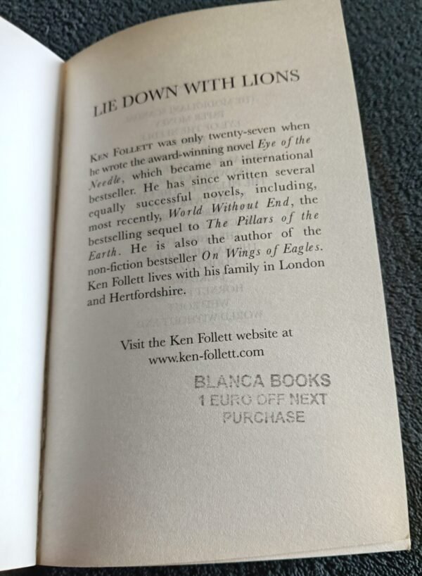 Lie Down with Lions: Book by Ken Follett - Image 5