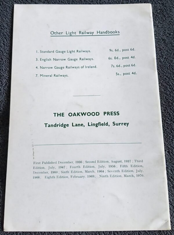The Narrow Gauge Railways of Wales No. 2 (Ninth edition): Book by R. W. Kidner - Image 4