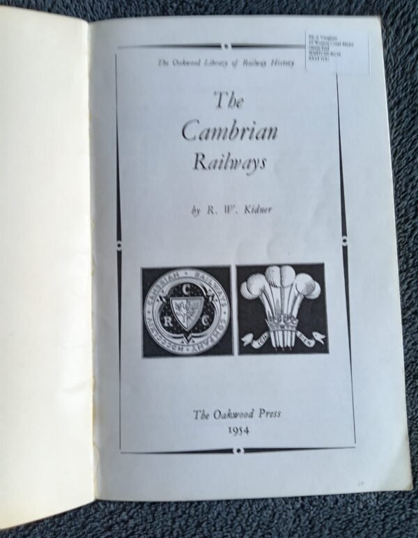 The Cambrian Railways