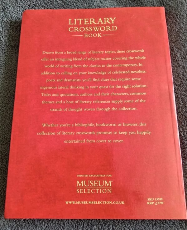Literary Crossword Book: Museum Selection - Image 4