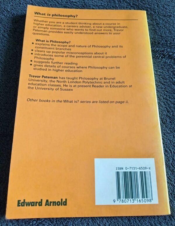 What is Philosophy Book by Trevor Pateman
