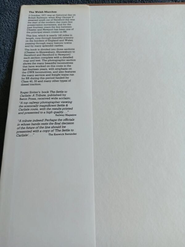 The Welsh Marches Railway Book by Roger Siviter